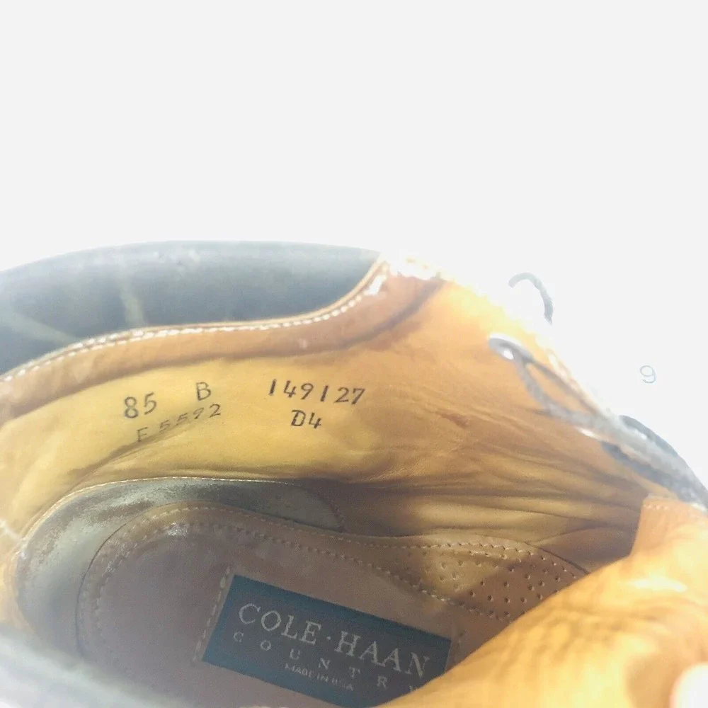 Cole Haan Country Chukka Boots, Size 8.5 B, 149127, F5592, Brown Leather